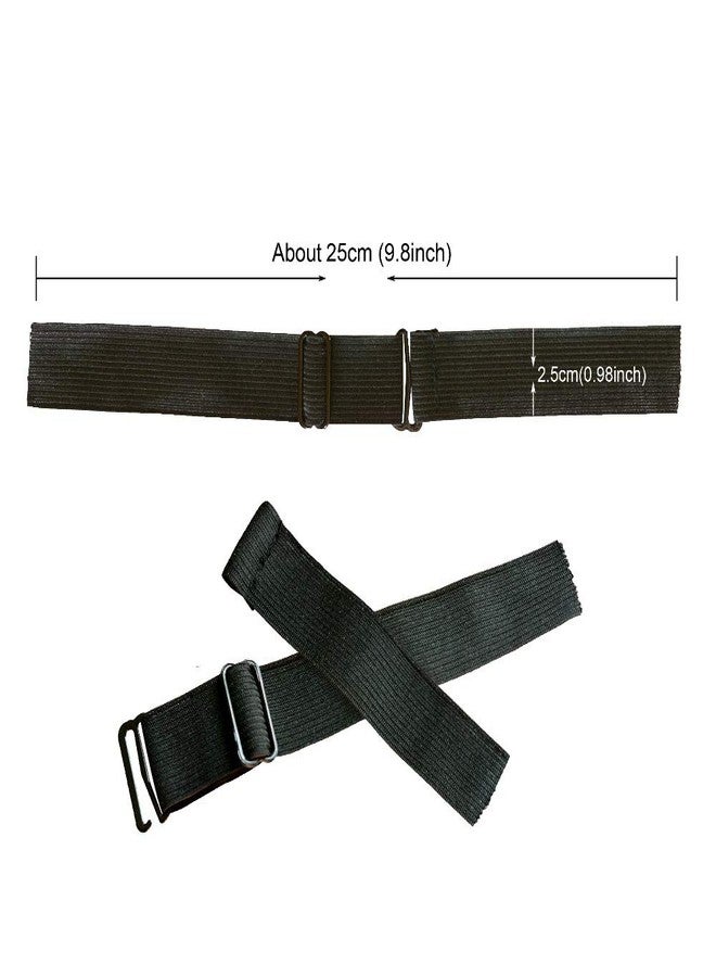 ياتشيو YANTAISIYU 5 قطع من أربطة الشعر المستعار السوداء القابلة للتعديل، أربطة شعر مستعار مرنة قابلة للتعديل لصنع ملحقات قبعة الشعر المستعار (2.5 سم) - Image 5